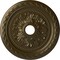 Ekena Millwork Palmetto Ceiling Medallion (Fits Canopies up to 3 5/8"), 23 5/8"OD x 3 5/8"ID x 1 5/8"P, Brass CM23PMBRS - alternate 1